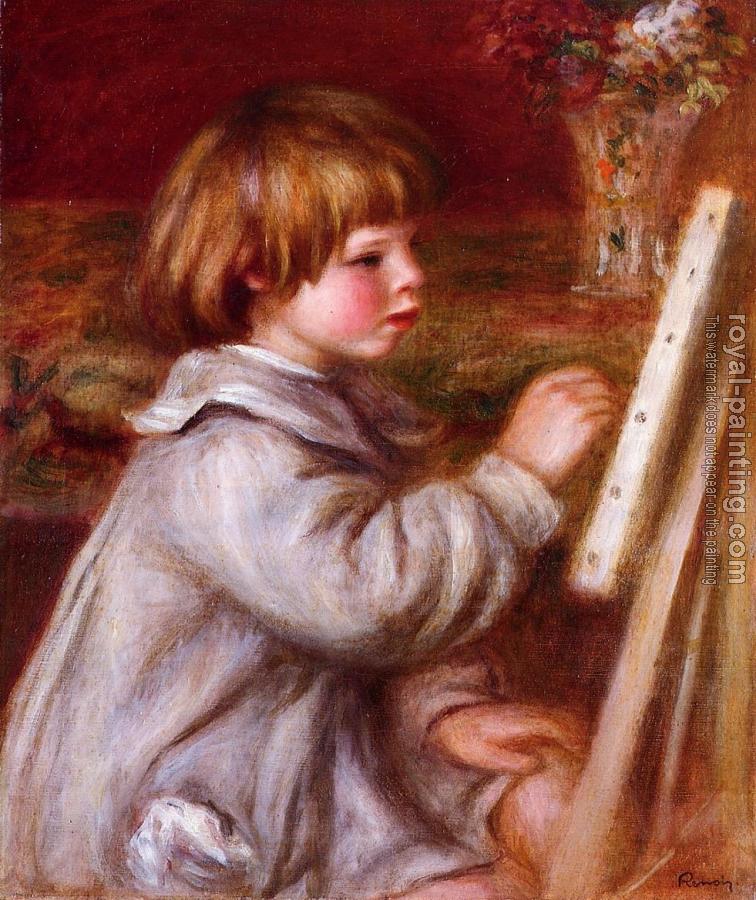 Pierre Auguste Renoir : Claude Renoir Painting